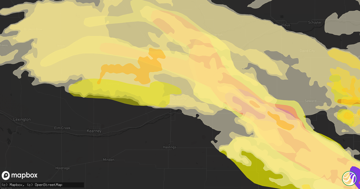 Hail map in Grand Island, NE on June 3, 2014