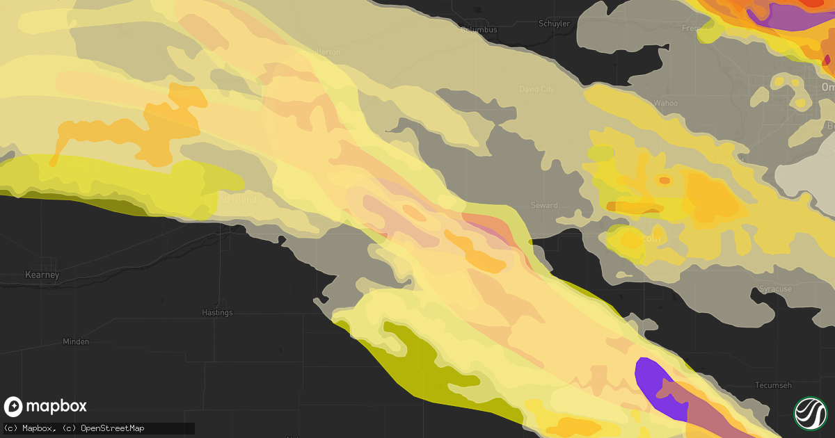 Hail map in York, NE on June 3, 2014