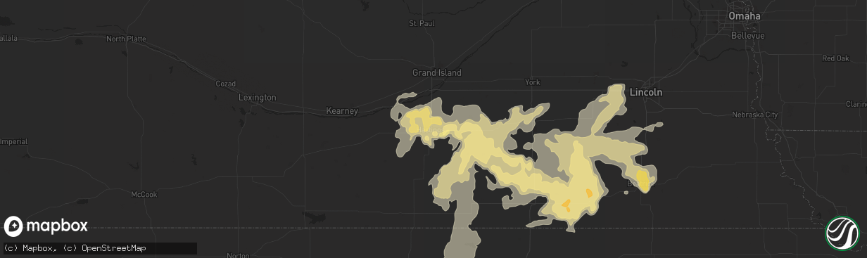 Hail map in Hastings, NE on June 3, 2015