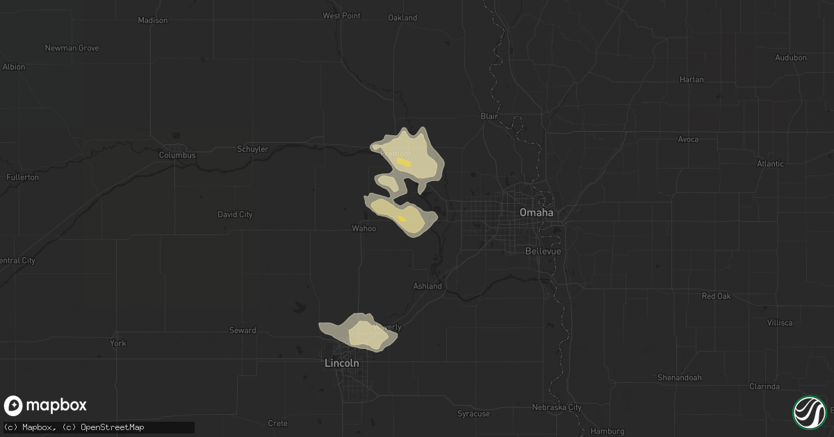 Hail map in Yutan, NE on June 3, 2016