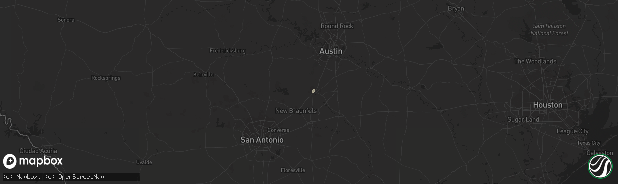 Hail map in San Marcos, TX on June 3, 2017