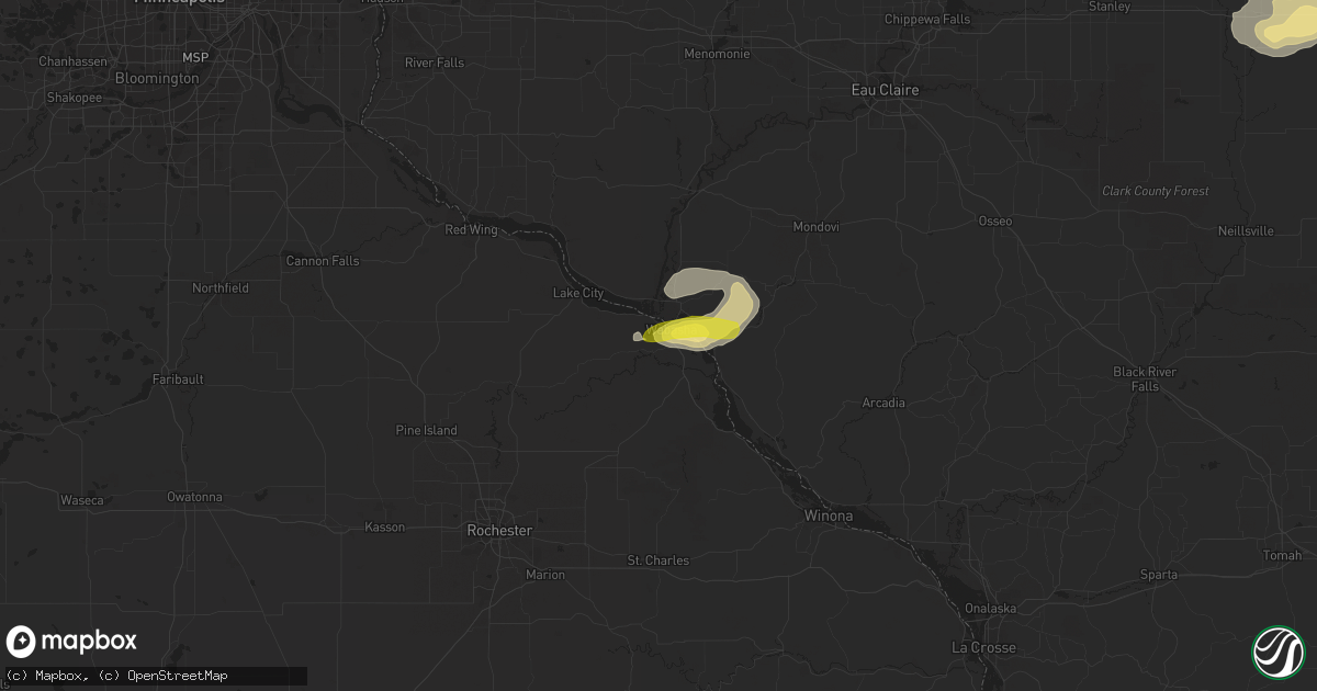 Hail map in Wabasha, MN on June 3, 2017