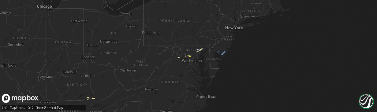 Hail map on June 3, 2021