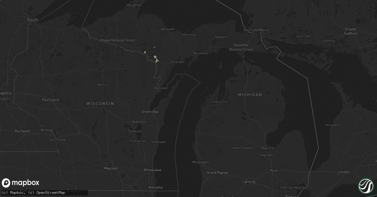 Hail map in Michigan on June 3, 2023