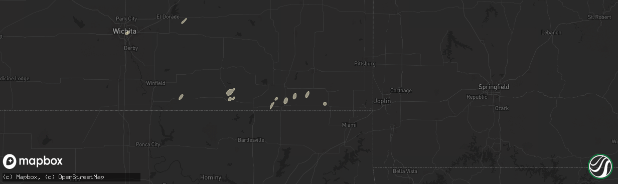Hail map in Altamont, KS on June 3, 2024