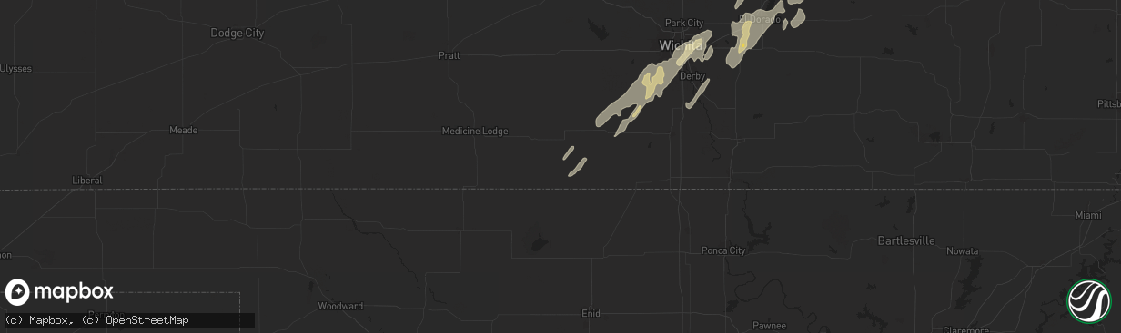 Hail map in Anthony, KS on June 3, 2025