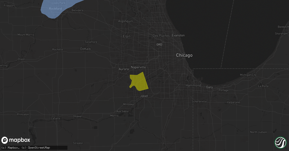 Hail map in Bolingbrook, IL on June 3, 2025