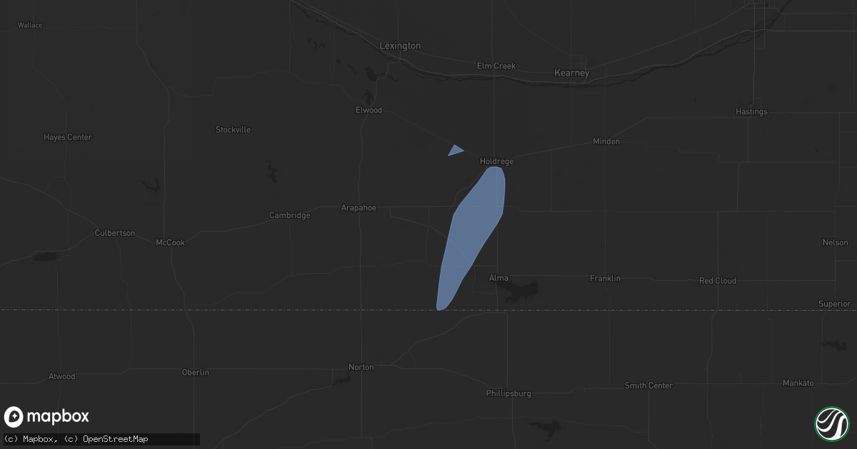 Hail map in Oxford, NE on June 3, 2025