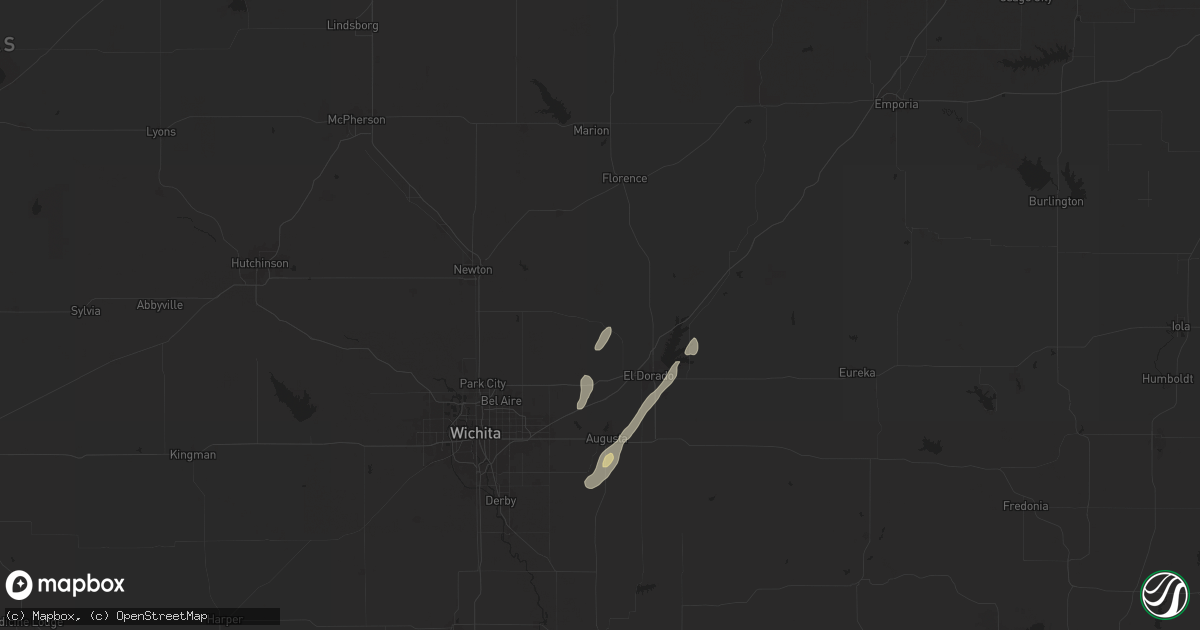 Hail map in Potwin, KS on June 3, 2025