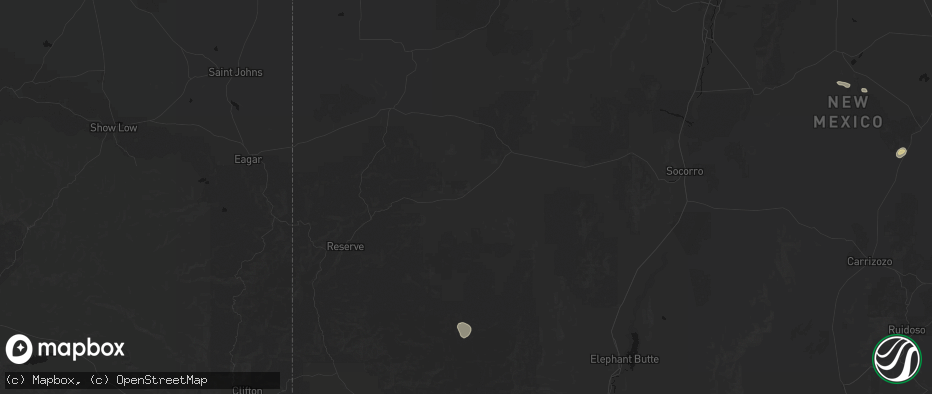 Hail map in Datil, NM on June 3, 2026