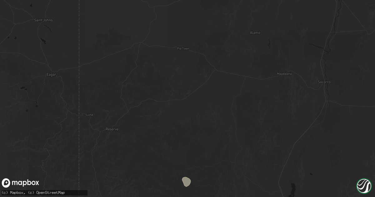 Hail map in Datil, NM on June 3, 2026