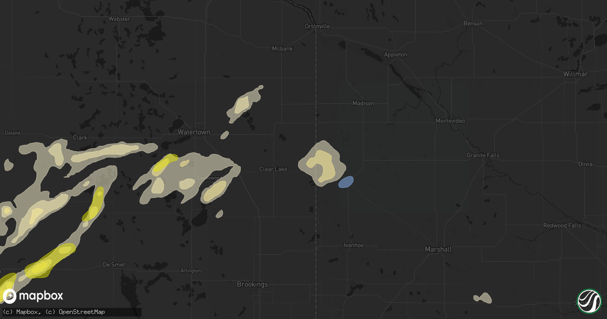 Hail map in Gary, SD on June 3, 2026