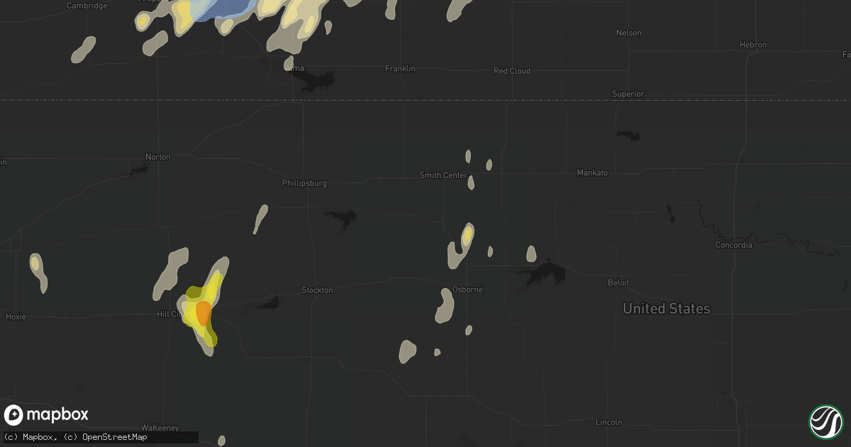 Hail map in Gaylord, KS on June 3, 2026