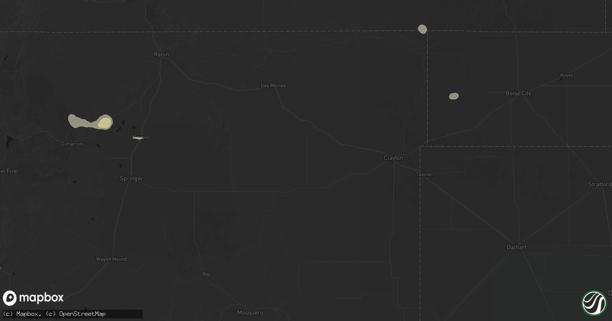 Hail map in Grenville, NM on June 3, 2026