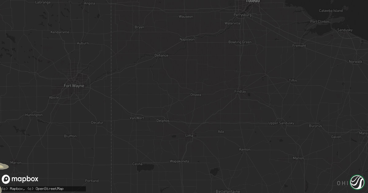 Hail map in Columbus, OH on June 4, 2011