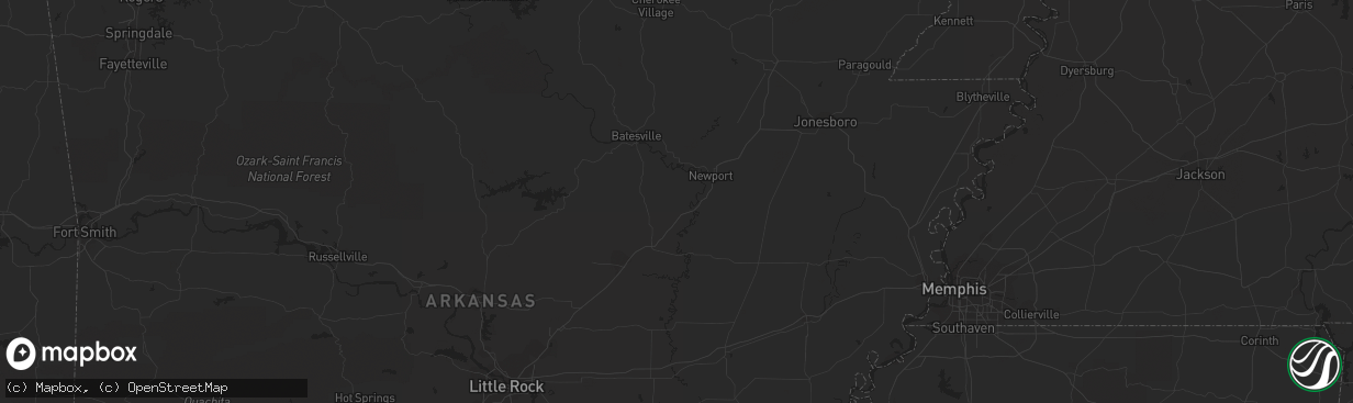 Hail map in Ballwin, MO on June 4, 2012