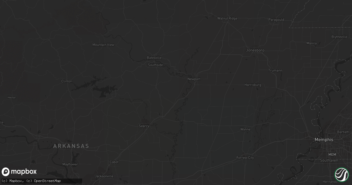 Hail map in Hinesville, GA on June 4, 2012