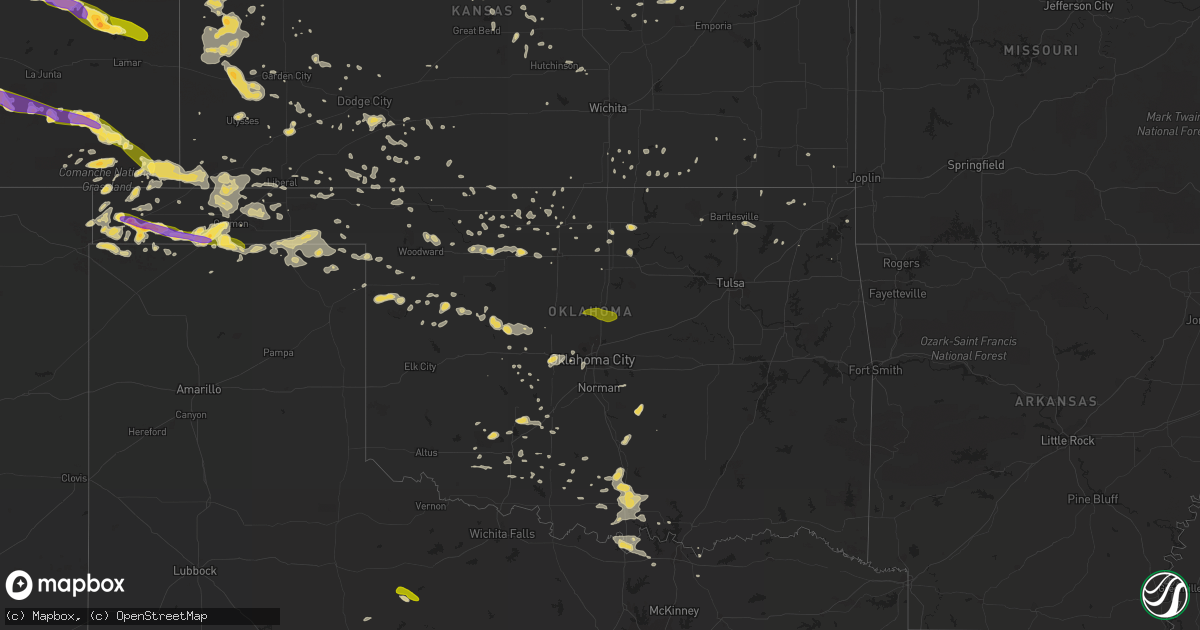 Hail map on June 4, 2013