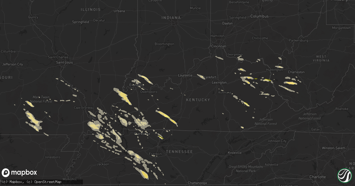 Hail map in Kentucky on June 4, 2014
