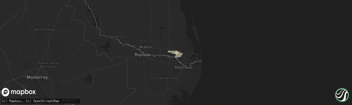 Hail map in San Benito, TX on June 4, 2016