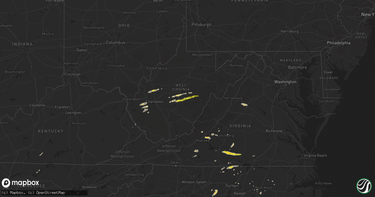 Hail map on June 4, 2016