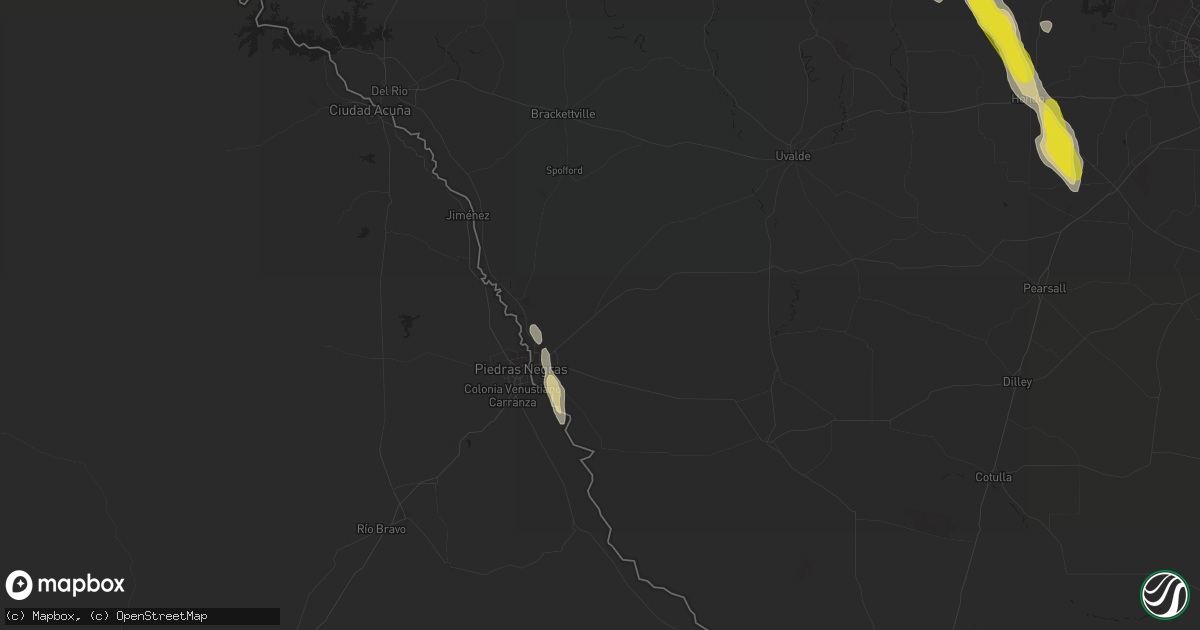 Hail map in Eagle Pass, TX on June 4, 2017