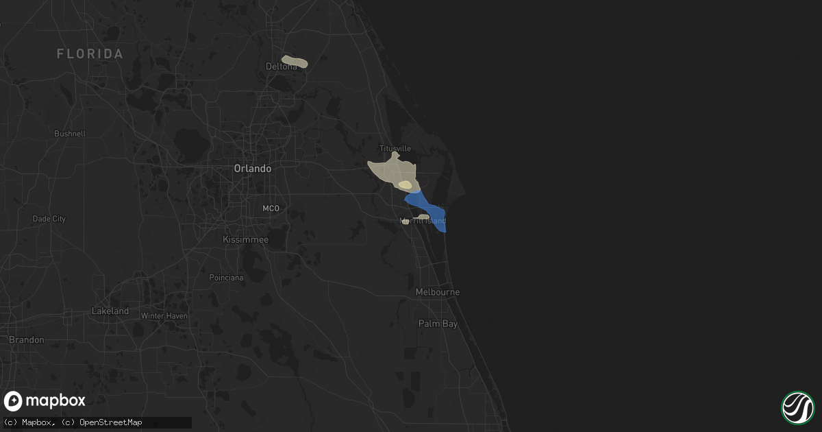 Hail map in Cocoa, FL on June 4, 2018