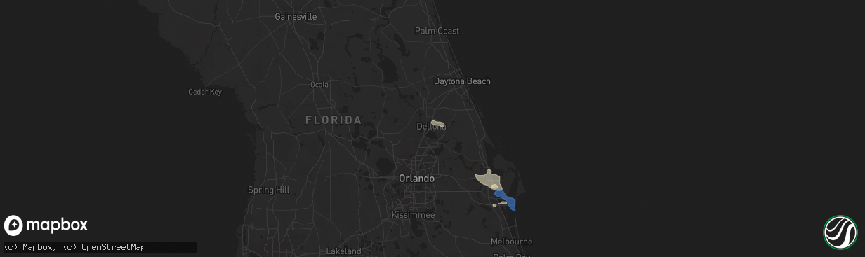 Hail map in Deltona, FL on June 4, 2018