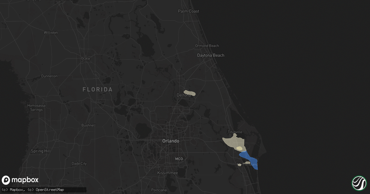 Hail map in Deltona, FL on June 4, 2018