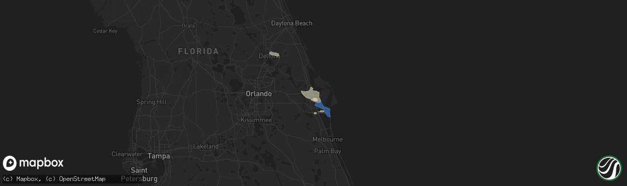 Hail map in Titusville, FL on June 4, 2018