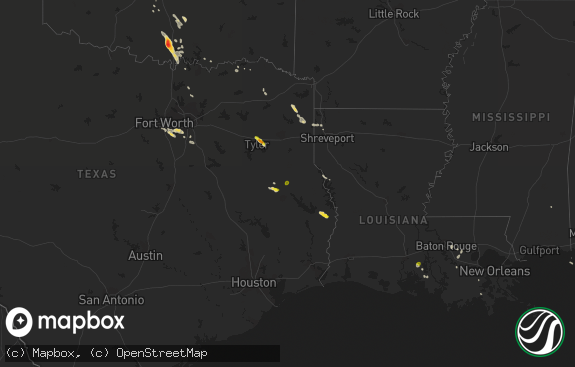 Hail map preview on 06-04-2018