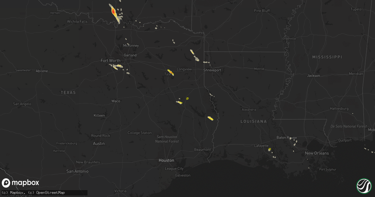 Hail map on June 4, 2018