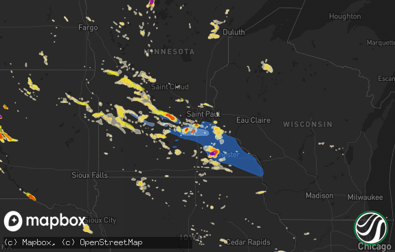 Hail map preview on 06-04-2019