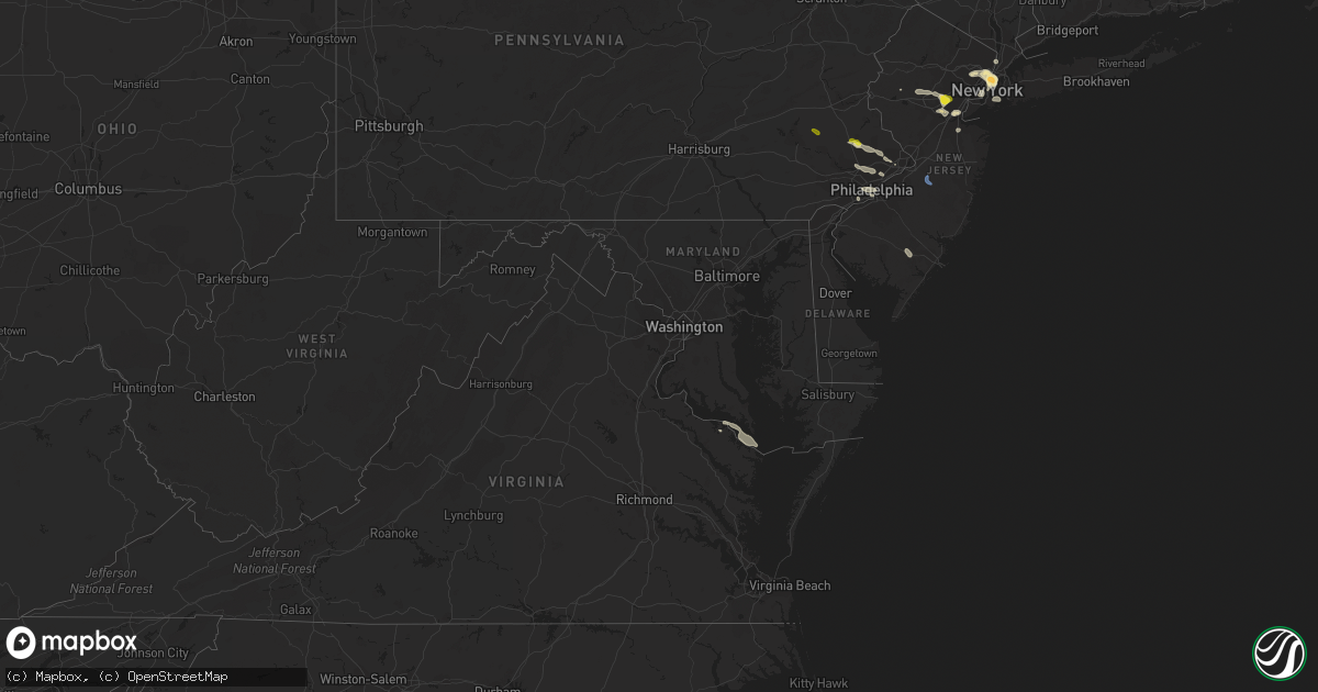 Hail map in Maryland on June 4, 2021
