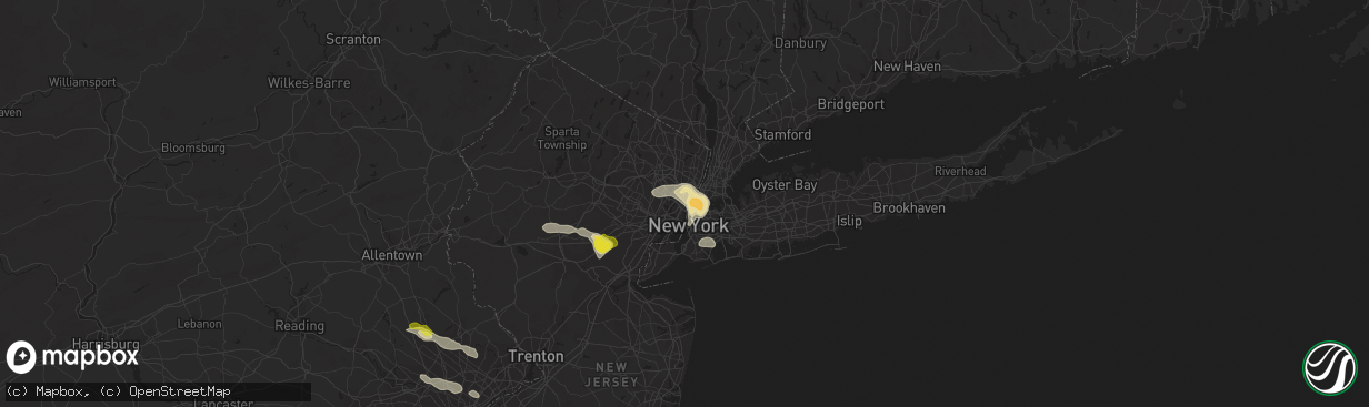 Hail map in North Bergen, NJ on June 4, 2021