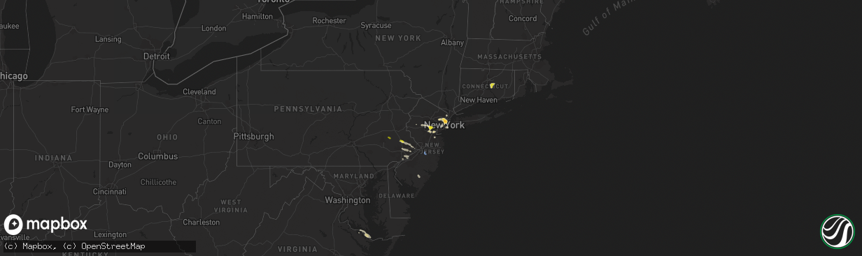 Hail map on June 4, 2021