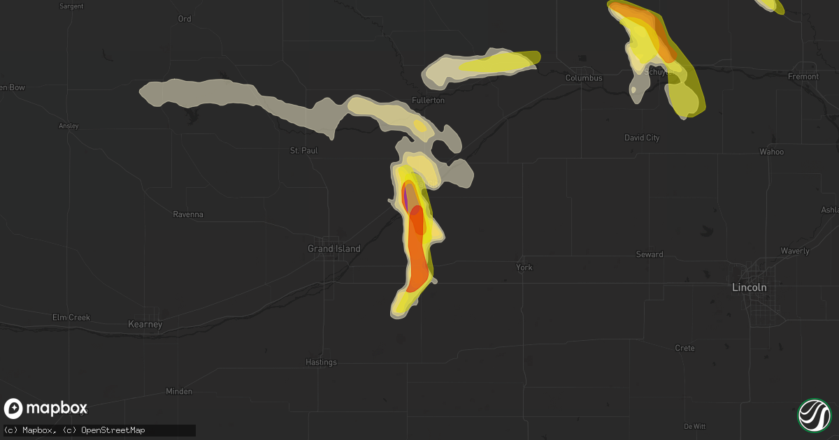 Hail map in Marquette, NE on June 4, 2022