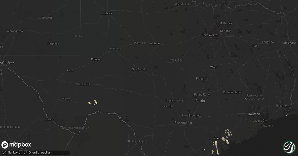 Hail map in Texas on June 4, 2022
