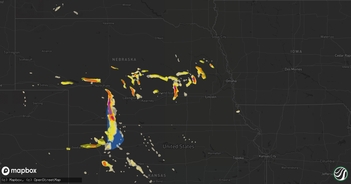 Hail map on June 4, 2022
