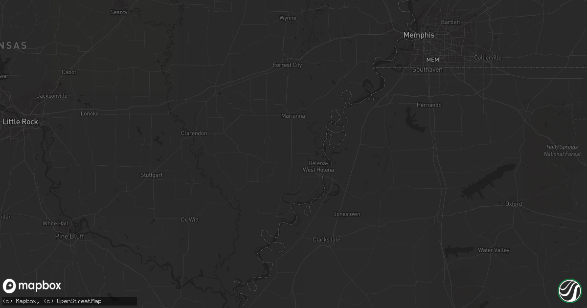 Hail map in Mount Union, IA on June 4, 2023
