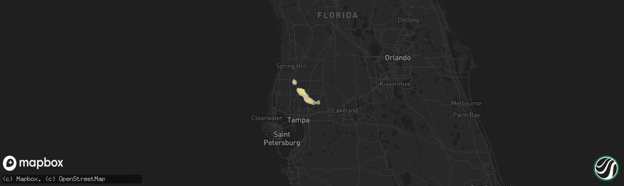 Hail map in Wesley Chapel, FL on June 4, 2023