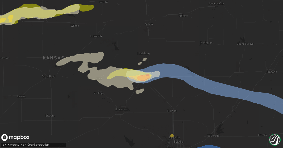 Hail map in Mcpherson, KS on June 4, 2024