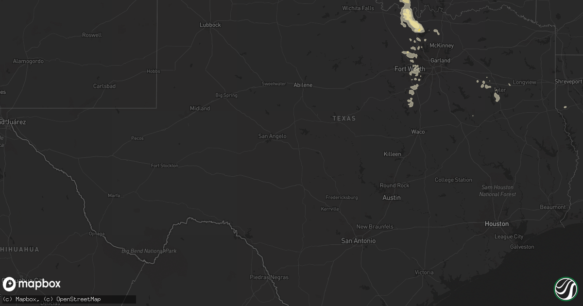 Hail map in Texas on June 4, 2024