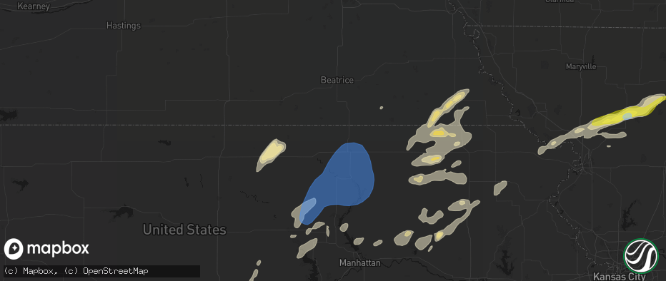 Hail map in Bremen, KS on June 4, 2026