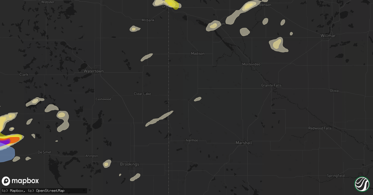 Hail map in Canby, MN on June 4, 2026