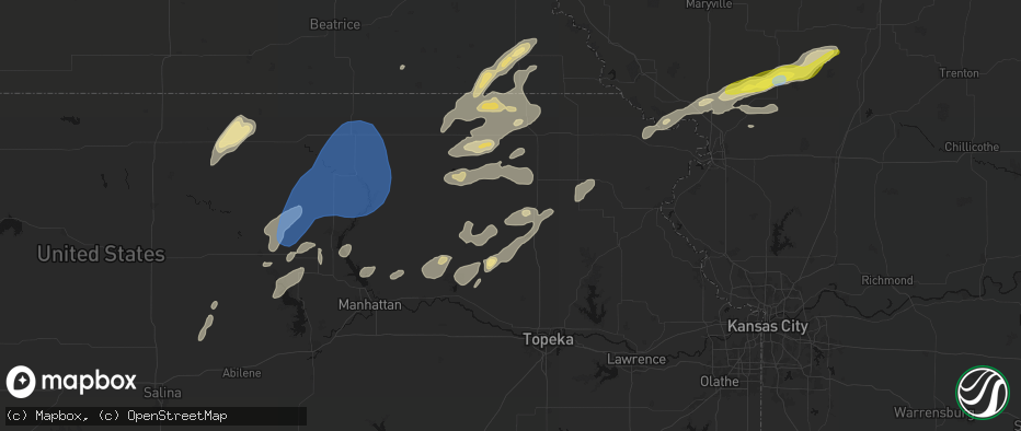 Hail map in Circleville, KS on June 4, 2026