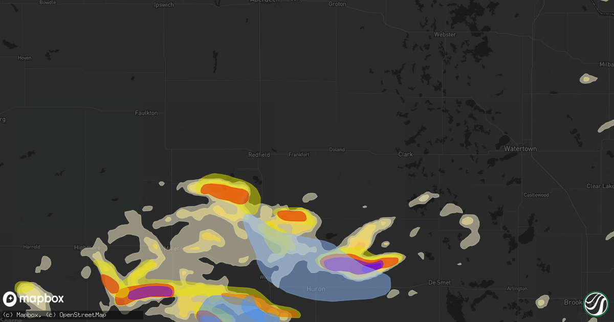 Hail map in Frankfort, SD on June 4, 2026