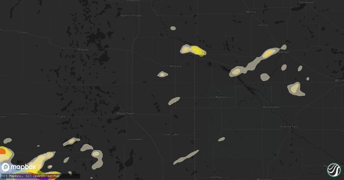 Hail map in Labolt, SD on June 4, 2026