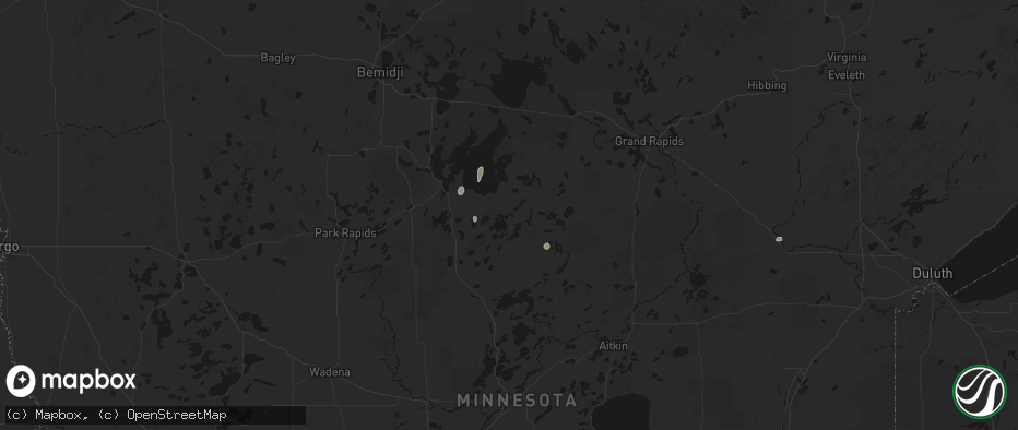 Hail map in Longville, MN on June 4, 2026