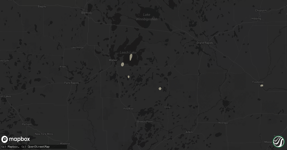 Hail map in Longville, MN on June 4, 2026
